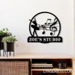 Music Metal Sign Personalized Music Player Name 1