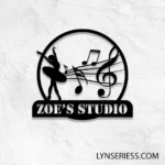 Music Metal Sign Personalized Music Player Name 1