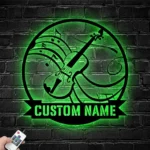 Music Metal Sign Personalized Violin Player Name 1