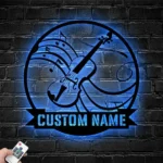 Music Metal Sign Personalized Violin Player Name 1