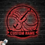Music Metal Sign Personalized Violin Player Name 1