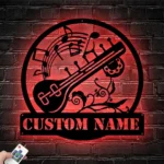 Music Metal Sign Sitar Player Appellation 1