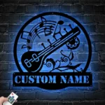Music Metal Sign Sitar Player Appellation 1