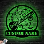 Music Metal Sign Sitar Player Appellation 1