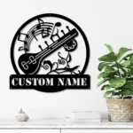 Music Metal Sign Sitar Player Appellation 1