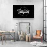 Music Metal Sign Taylor Guitar Music 1