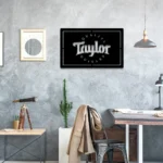 Music Metal Sign Taylor Guitar Music 1