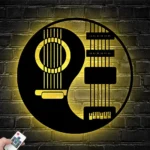 Music Metal Sign Yin Yang Guitar Player 1