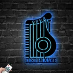 Music Metal Sign Zither Player Appellation 1