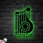 Music Metal Sign Zither Player Appellation 1