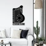 Music Metal Sign Zither Player Appellation 1