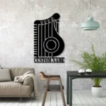 Music Metal Sign Zither Player Appellation 1