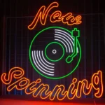 Music Neon Sign Custom Now Spinning Record 1