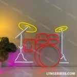 Music Neon Sign Drum Music Instrument 1