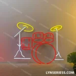 Music Neon Sign Drum Music Instrument 1