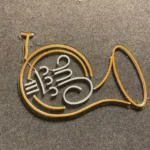 Music Neon Sign French Horn Led 1