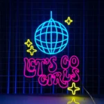 Music Neon Sign Let8217s Dance Girls Led 1