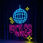 Music Neon Sign Let8217s Dance Girls Led 1