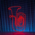 Music Neon Sign Tuba Led 1