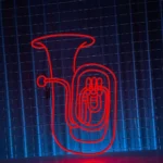 Music Neon Sign Tuba Led 1