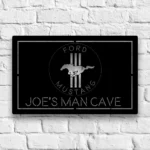 Mustang Metal Sign Custom Ford Horse Car 1