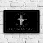 Mustang Metal Sign Custom Ford Horse Car 1