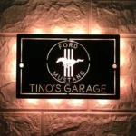 Mustang Metal Sign Custom Ford Horse Car 1