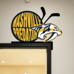 Nashville Predators Metal Sign Predator Cat 1