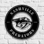 Nashville Predators Metal Sign Preds Head Art 1