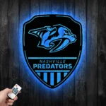 Nashville Predators Metal Sign Shield Shape 1