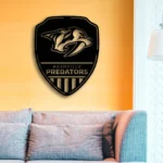 Nashville Predators Metal Sign Shield Shape 1