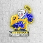 Nashville Predators Neon Sign Mascot Acrylic 1