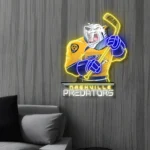 Nashville Predators Neon Sign Mascot Acrylic 1