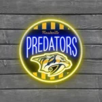 Nashville Predators Neon Sign Retro Acrylic 1