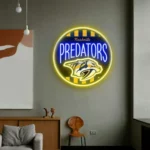 Nashville Predators Neon Sign Retro Acrylic 1