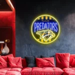 Nashville Predators Neon Sign Retro Acrylic 1