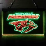 Nashville Predators Neon Sign Saber Toothed Cat 1