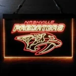 Nashville Predators Neon Sign Saber Toothed Cat 1