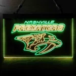 Nashville Predators Neon Sign Saber Toothed Cat 1