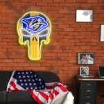Nashville Predators Neon Sign The Punisher 1