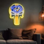 Nashville Predators Neon Sign The Punisher 1