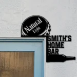 Natural Light Metal Sign Custom Bottle Cap 1