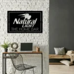Natural Light Metal Sign Custom Nat Light Bar 1