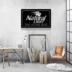 Natural Light Metal Sign Custom Nat Light Bar 1