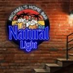 Natural Light Neon Sign Custom Foamy Beer Mug 1