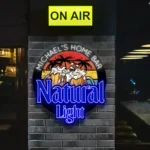 Natural Light Neon Sign Custom Foamy Beer Mug 1