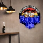 Natural Light Neon Sign Custom Foamy Beer Mug 1
