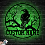 Nature Outdoors Metal Sign Artistic Raven 1