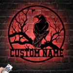 Nature Outdoors Metal Sign Artistic Raven 1