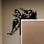 Nature Outdoors Metal Sign Chickadee Bird 1